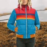 Ines - Retro Jas met Bontcapuchon