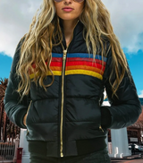 Ines - Retro Jas met Bontcapuchon